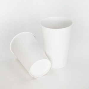 Vaso desechable de una sola pared biodegradable de 12oz con tapa para fiesta de oficina, funda para taza de café y bebidas frías y calientes - Product Image 4