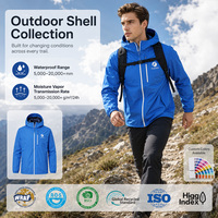Veste imperméable et coupe-vent à coque dure pour homme, manteau de pluie de haute qualité, 2 couches, OEM