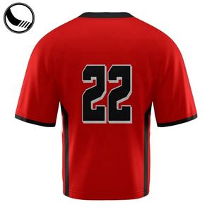 เสื้อลาครอสแขนสั้นพิมพ์ลายแบบรีดร้อนจากผู้ผลิตจีน BETHERIVAL  ผ้าโพลีเอสเตอร์ 100% แห้งเร็ว สำหรับทุกเพศ - Product Image 5