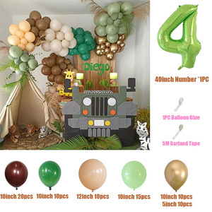 Decoración de Globos para Primer Cumpleaños de Niño, Tema de Safari en la Jungla, Decoraciones para Fiesta de Cumpleaños Infantil, Fiesta de Bebé Salvaje, Día del Niño - Product Image 5