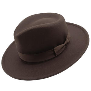 <span class=keywords><strong>Chapeau</strong></span> Fedora unisexe pour hommes et femmes, à large bord, déchirure, haut tombant, <span class=keywords><strong>chapeau</strong></span> <span class=keywords><strong>Borsalino</strong></span> Trilby pour fête, style de caractère - Product Image 2