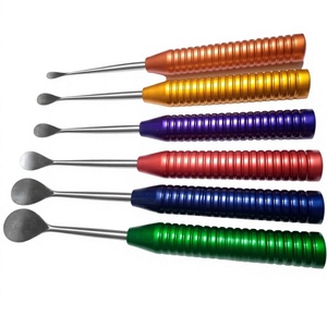 Ensemble de 6 élévateurs chirurgicaux à poignées colorées en acier inoxydable, instrument manuel pour opérations neurochirurgicales et orthopédiques de la colonne vertébrale - Product Image 1