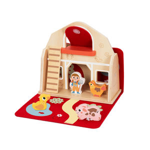 <span class=keywords><strong>Fattoria</strong></span> in legno gioco Set Montessori forma animale finta scena gioco giochi giocattoli educativi per bambini - Product Image 6