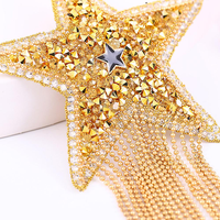 Cache-tétons en strass à pampilles étoiles tendance, sexy, réutilisables, pasties, pétales de poitrine, accessoires intimes