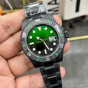Montre de plongée automatique pour <span class=keywords><strong>homme</strong></span> de la collection de luxe, cadran noir-vert dégradé, boîtier en fibre de carbone, montre cadeau idéale - Product Image 2