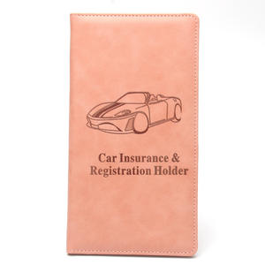 Registro documentos de seguro de coche tarjetero Pu cuero vehículo seguro pegatina titular cartera organizador tarjetero - Product Image 6
