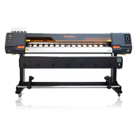 Impresora de Vinilo de Formato Grande de 1.6m 1.8m, Impresoras de Inyección de Tinta con Cabezal I3200 F1080, Impresora de Disolvente Ecológico, Plotter para Papel Tapiz, Máquina de Impresión de Pancartas Flexibles