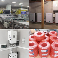 Kit d'énergie solaire domestique 3-20 kW, système d'onduleur hybride Deye et batterie au lithium, prêt pour le raccordement au réseau/la sauvegarde, ensemble d'installation complet certifié