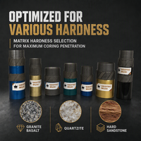 Bodi Baja Paduan untuk Peralatan Pengeboran Inti Eksplorasi Pertambangan dengan Sistem Wireline Diamond Reaming