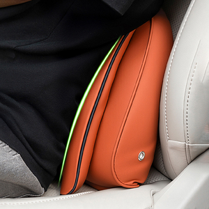 Kit universel d'<span class=keywords><strong>appui</strong></span>-tête et de <span class=keywords><strong>coussin</strong></span> de soutien lombaire en cuir Nappa perforé pour voiture, adapté aux modèles <span class=keywords><strong>BMW</strong></span>, Toyota, Honda, Ford - Product Image 5