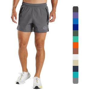 Pantalones cortos para correr informales atléticos para hombre de verano de nuevo diseño, tela Oxford teñida lisa, ecológica, transpirable, de secado rápido - Product Image 1