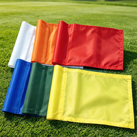 Drapeau de golf portable en gros avec logo personnalisé, en nylon 420D, 6*8 pouces, avec insert tubulaire, pour cadeau de golfeur
