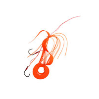 Jupe en silicone pré-nouée Alpha avec hameçon en carbone haute performance 1g 2g 10 # -14 #   Spinnerbait multicolore DIY pour la pêche au bar en eau douce - Pièces détachées