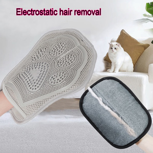 Electrostatic Hair Removal <b>Glove</b> For Pet <b>Fur</b> Cleaning 24.5x19.5x1.9 Cm Plastic Material Cat Dog Hair Remover Tool - Product Image 2