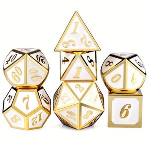 OEM Solid Brass Metal <b>Dice</b> Set with Electroplating for Dungeons & Dragons Role-Playing Game - Product Image 3