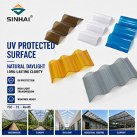Panneau de toiture en polycarbonate ondulé transparent pour abri de jardin résidentiel, isolation thermique, couverture de passerelle extérieure