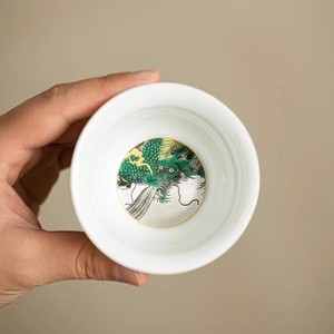 Tasse à thé en céramique Azure Dragon, design argenté doré, style chinois traditionnel, tasse à thé de luxe pour usage domestique - Product Image 4