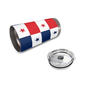 Vaso Térmico Personalizado con la Bandera Nacional de Panamá, de Acero Inoxidable de 20 oz, para Viajes por Carretera de Larga Distancia, Picnic en la Montaña, Barbacoa - Product Image 2