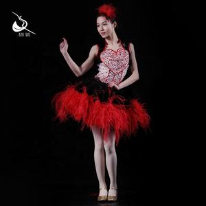 Vestidos Rojos de Baile, Falda Tutú de Moda, Ropa de Actuación OEM/ODM, Ropa de Escenario y Danza, Falda de Escenario 17AX1001 - Product Image 5