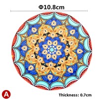 Nouveau dessous-de-verre créatif moderne en céramique, motif petite fleur, réutilisable, rond et carré, isolant thermique, pour tasses et tasses à thé, tapis de bureau, sous-verres et supports
