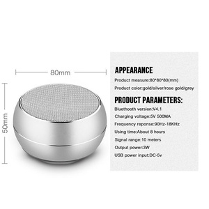 Haut-parleur portable puissant GB4PDIA, radio, réveil, subwoofer, enceinte de voiture, texture métallique, design tendance. - Product Image 3