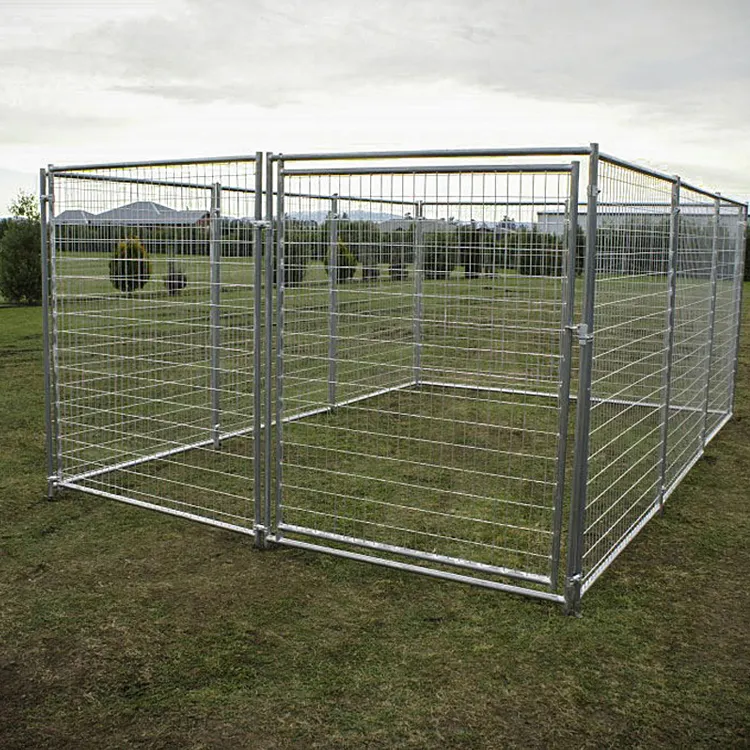 Wholesale price portable temporary Outdoor used galvanized and powder coated Dog Kennels Runs Pens for sale (XMR)