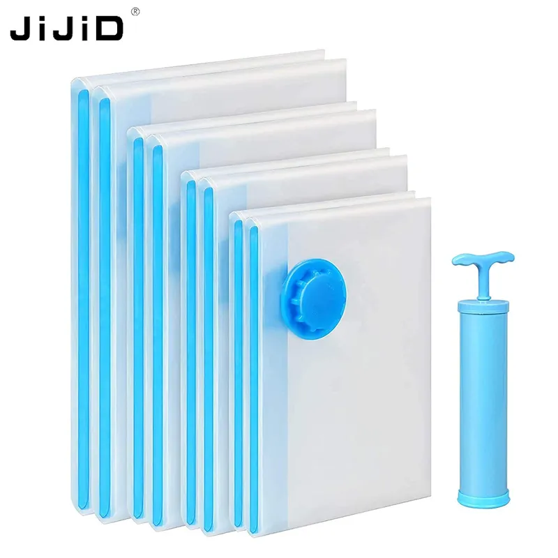 JiJiD Space Saver Vakuum-Aufbewahrung beutel Travel Vacuum Sealer Kompression beutel Verpackung Decke Vakuum beutel für Wäsche Handtuch decken