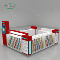 Kiosque de réparation de téléphones portables en verre, vitrine pour téléphones, armoire de rangement pour téléphones portables, kiosque de réparation d'accessoires de téléphonie mobile