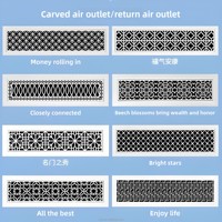 Sortie de ventilation à motif personnalisé ABS Grille sculptée Sortie d'air Plafond décoratif Diffuseur d'air