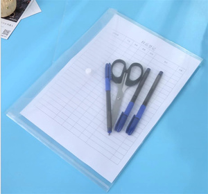 Carpeta de plástico transparente con cierre a presión para archivos, organizador de carpeta de sobre resistente al agua para archivos, <span class=keywords><strong>A4</strong></span>, A5, A6, A7, A8 - Product Image 5
