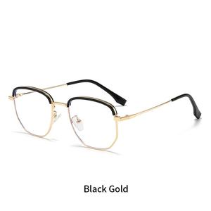 Monture de lunettes anti-lumière bleue en métal, version coréenne, <span class=keywords><strong>pour</strong></span> femmes myopes, légères, <span class=keywords><strong>pour</strong></span> le bureau - Product Image 4