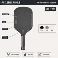 Le même modèle que le GEN3, avec un noyau en fibre de carbone T700, raquette de pickleball personnalisée en usine, mise à niveau vers Core2.0