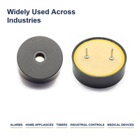 Mini buzzer piézo passif 22 mm 4 kHz 90 dB, buzzer piézoélectrique 30 Vp-p de type broche pour systèmes d'alarme et de sécurité