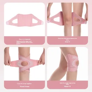 Ménisque Joint Cross Strap Sports Genouillère Mince Néoprène Manchon De Compression pour Courir Patella Fixation Genou De Protection - Product Image 4