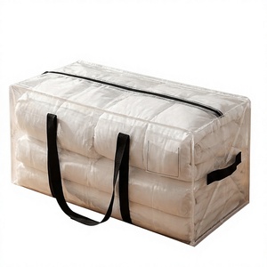 Sac de rangement en plastique tissé, imperméable, écologique, durable, épaissi, pliable, pour déménagement, vêtements, grande capacité, sac de voyage imprimé - Product Image 4