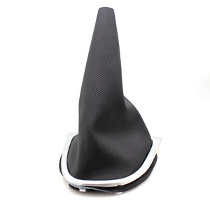 Renault Clio Mk4 Gear <b>Shift</b> <b>Knob</b> And Dust Cover Set Black Silver Leather Ergonomic Design - Product Image 3