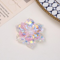 Appliques de fleurs en strass 3D colorées de luxe pour robes de mariée et de bal, chaussures, sacs