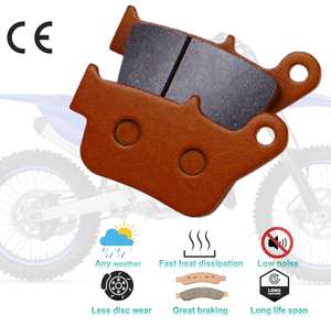 MX Parts Plaquettes de frein arrière frittées Dirt Bike pour Fantic XMF <span class=keywords><strong>125</strong></span> XEF <span class=keywords><strong>GAS</strong></span> EC 300 250 TM 85 Racing <span class=keywords><strong>2T</strong></span> SM/SME Enduro EN 200-560 - Product Image 2