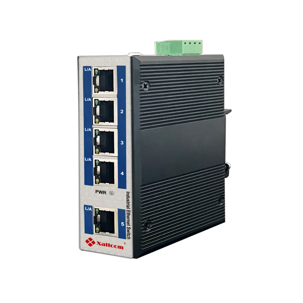 Comutador Ethernet Industrial Compacto 5 portas Ethernet rápido