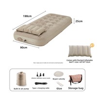 Nouveaux matelas gonflables automatiques modernes 2026 pour camping extérieur, tapis de sol pliables pour tente, matelas de couchage floqués pour la maison