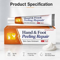 Crème réparatrice pour les mains et les pieds Zourunan 20g, beurre de karité, urée, vitamine E, aloe vera, glycérine, soin externe de la peau, vente en gros OEM