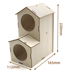 Wooden Bird House <b>Diy</b> <b>Kit</b> 112x165x220mm For Kids Steam Education Project Toys - Product Image 1