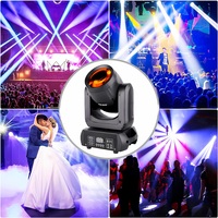 Lampu Panggung LED Pure Beam 180W dengan Kepala Bergerak, 8 Pola Cahaya, Flash Lembut & Pencahayaan Latar Belakang KTV