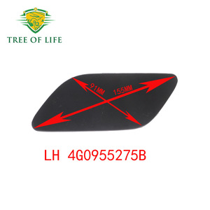 Cache-embouts de lave-phares Audi 4G0955275B LH 4G0955276B RH en plastique pour pare-chocs avant A6 S6 C7 2011-2014 - Product Image 5