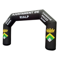 Arche gonflable de haute qualité en tissu Oxford personnalisé pour les événements en plein air, impression de logo numérique, finition publicitaire gonflable