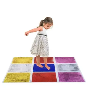 Semplice quadrato PVC pavimento Puzzle tappetino per bambini veloce sabbia KTV scuola materna decorativo giocattolo educativo