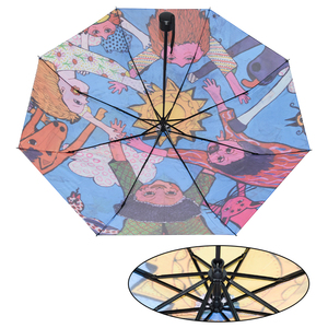<span class=keywords><strong>2022</strong></span> faible Quantité Minimale De Commande Usine Fournir Pleine Couleur Imprimé Parapluie Fait Sur Commande Complet <span class=keywords><strong>Photo</strong></span> Impression Parapluies - Product Image 5