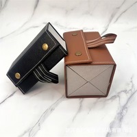 Organisateur de lunettes portable de luxe 4-5 fentes étui à lunettes de soleil pliable avec cuir PU sécurisé matériaux recyclés écologiques