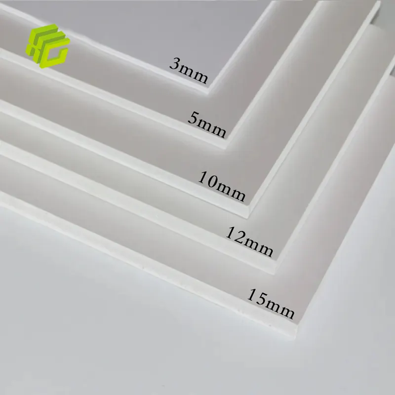 PVC Celuka köpük levha sert yüksek yoğunluklu parlak 2mm 3mm 4mm 8mm 10mm 12mm 15mm ekstrüde pvc köpük panel pvc plastik levha