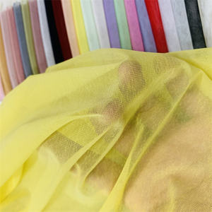 בד רשת גמיש 70gsm הנמכר ביותר. קל נשיפה קל משקל נשיפה סרוג בגדי ים בגדי יוגה - Product Image 3